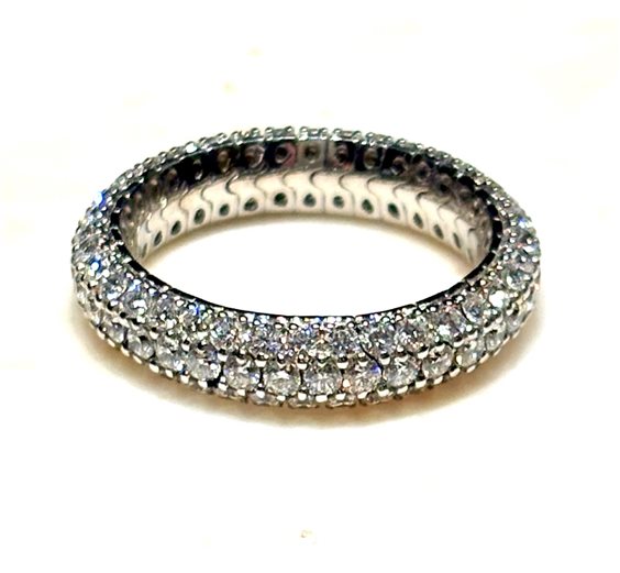 Anello Sommer Donna Eternity in Oro bianco Diamante 2.20 Ct MOD 4554 - MOD 4554
